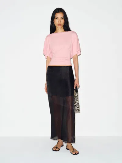 Reformation Avery Knit Top Pink Xs