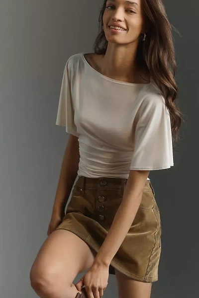 Reformation Avery Knit Top In White