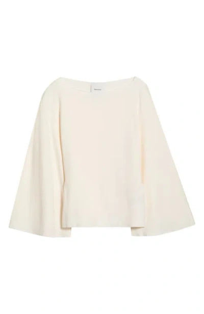 Reformation Avery Long Sleeve Top In White