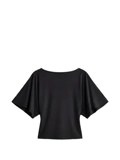 Reformation Avery Tie-fastening Top In Black