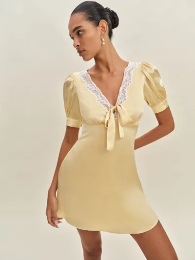 Reformation Avin Silk Dress