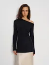 Reformation Avril Fine Alpaca Sweater Black Xs In Black