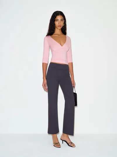 Reformation Aylani Knit Top Pink Small