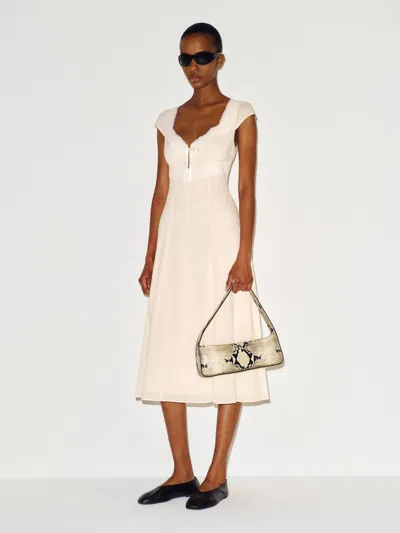 Reformation Azelie Dress Ivory Lace 0 In Neutral