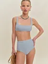 Reformation Azure Bikini Bottom In Mineral