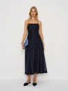 Reformation Azure Dress In Black