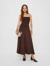 Reformation Azure Dress In Brown