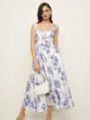Reformation Balia Linen Dress In Lupine