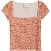 Reformation Bardot Knit Top Mulberry In Red