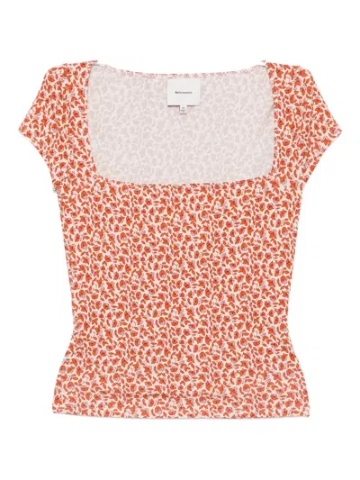 REFORMATION BARDOT TOP