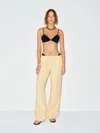 Reformation Bare Bikini Top Black Mesh Xs In Black