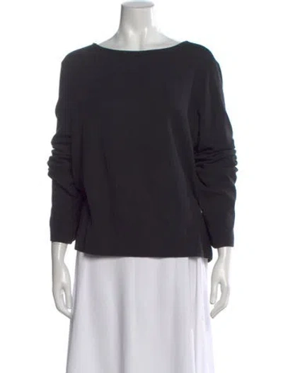 Pre-owned Reformation Bateau Neckline Sweater In Black