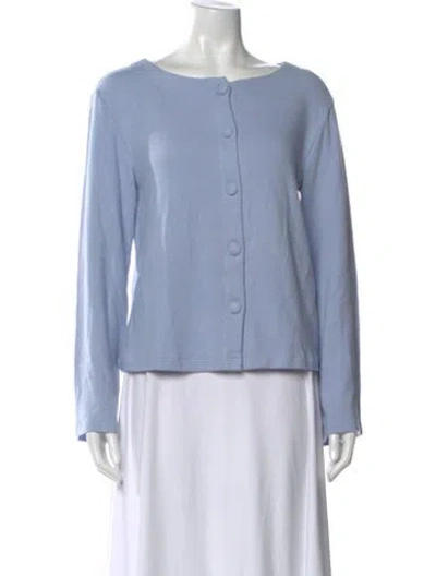 Pre-owned Reformation Bateau Neckline Sweater In Blue
