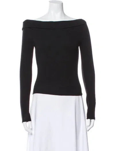 Pre-owned Reformation Bateau Neckline Sweater In Gray