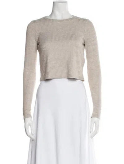 Pre-owned Reformation Bateau Neckline Sweater In Neutral