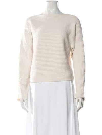 Pre-owned Reformation Bateau Neckline Sweater In Neutral