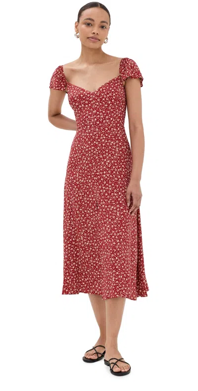 Reformation Baxley Dress Last Tango In Red
