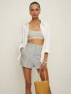 REFORMATION BAYLOR LINEN SHORT