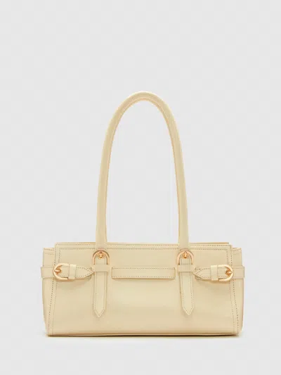 Reformation Beatrice Shoulder Bag Ivory In White