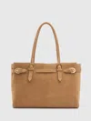 Reformation Beatrice Tote Bag In Brown