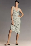 Reformation Womens Beauden Floral-print Crepe Midi Dress Daisy Meadow Xs In Green