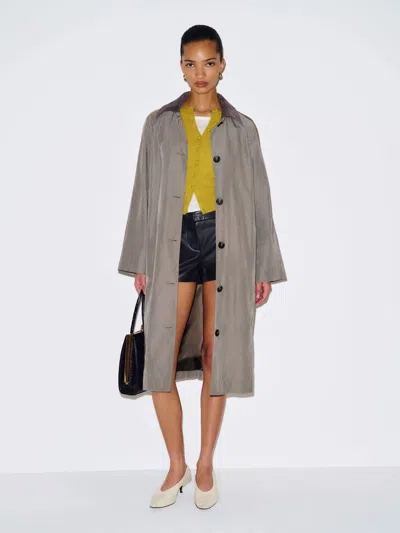 Reformation Beck Trench Coat Grey Large