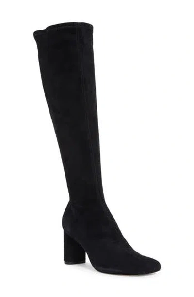 Reformation Belinda Stretch Leather Knee High Boot In Black