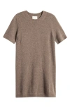 Reformation Bell Cashmere & Wool Sweater Minidress In Cocoa