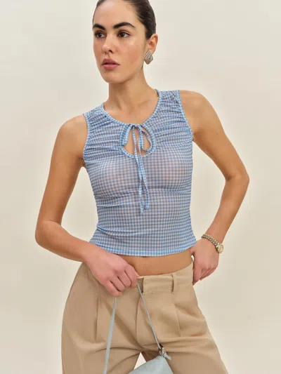 Reformation Bella Knit Top In Noir