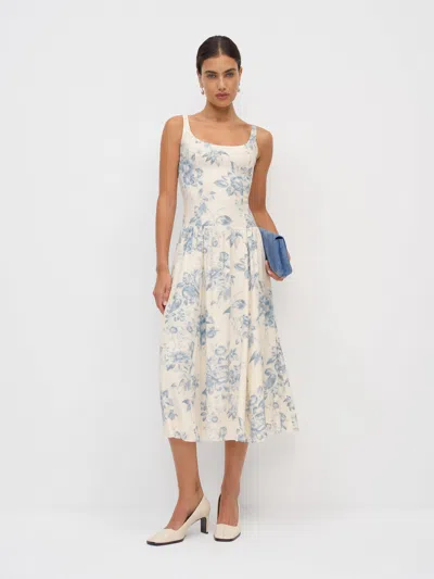 Reformation Robe Bellarose Ivoire 34 In White