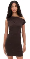 Reformation Belle Knit Dress Mole In Brown