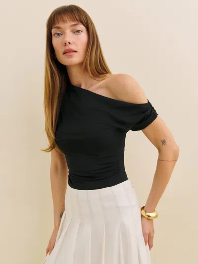 Reformation Haut En Maille Belle In Noir