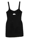 Reformation Belma Linen Dress In Black