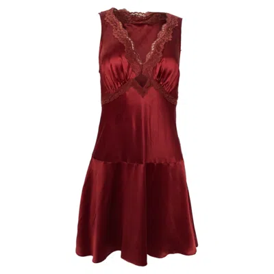 Reformation Belva Silk Dress In Sangre