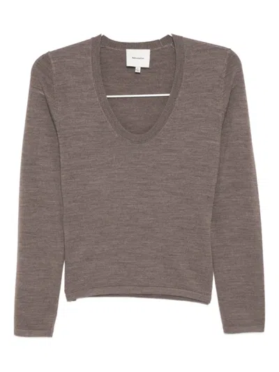 Reformation Benji Merino Top In Brown