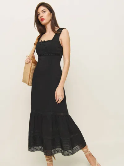 Reformation Benni Dress In Black