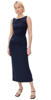 Reformation Benson Knit Dress In Midnight