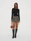 Reformation Berlin Knit Top Black Xs In Black