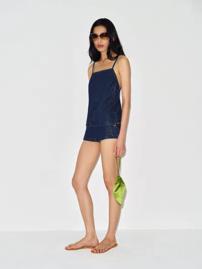 Reformation Ensemble En Jean Bernice Bleu 34 In Blue
