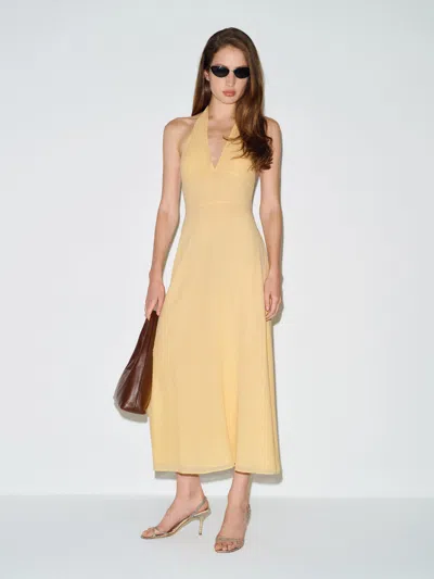 Reformation Bertha Dress Yellow 10