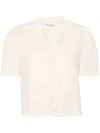 Reformation Bess Linen Top In Neutrals