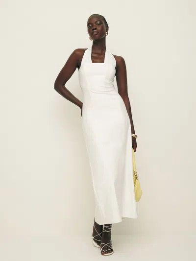 Reformation Bessi Dress In White