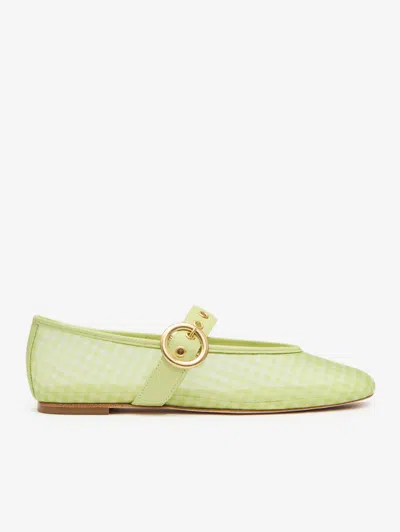 Reformation Bethany Ballet Flat In Green