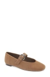 Reformation Bethany Ballet Flat In Brown