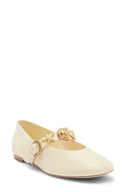 Reformation Bethany Ballet Flat In Transparent