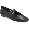 Reformation Bethany Mary Jane Flat In Black