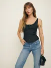 Reformation Beverly Top In Black