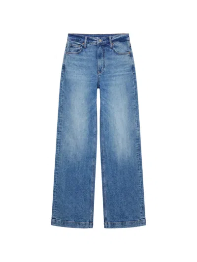 Reformation Bex Super Wide-leg Jeans In Blue