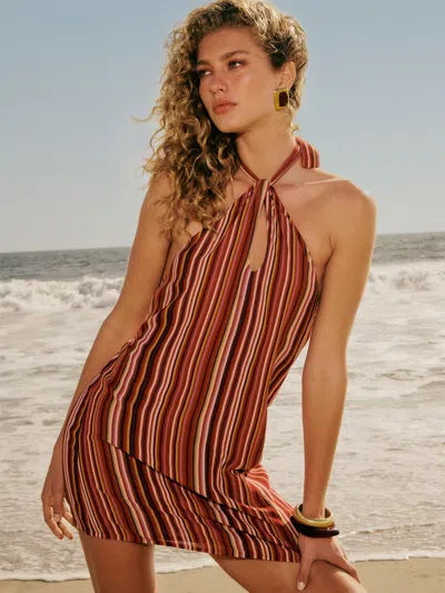 Reformation Bibi Dress In Rio Stripe