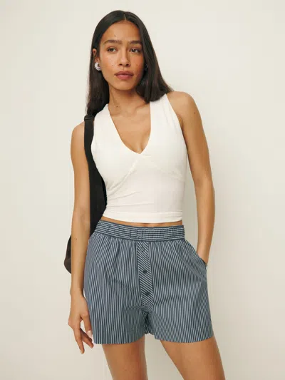 Reformation Billy Short In Long Island Stripe